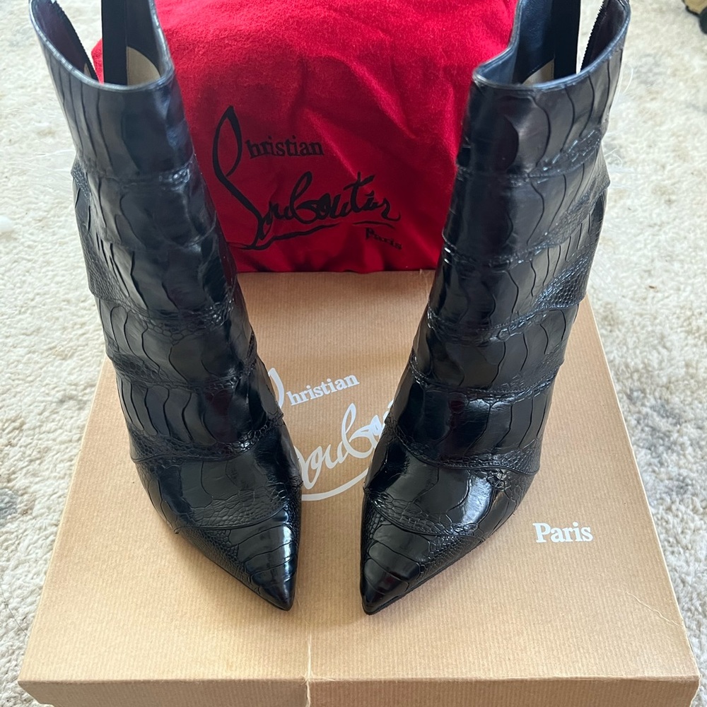 Christian Louboutin Black Booties Zermadame
